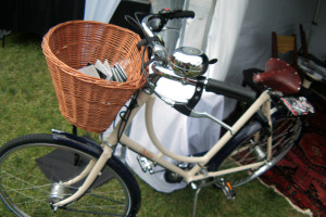 Basket on a bicycle