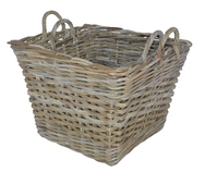 Square Baskets with Ear Handles