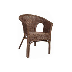 Brown Rattan Adults Chair
