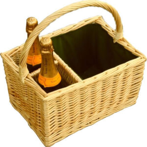 330 x 228 x 215mm (with handle 406mm) 2 Bottle Half Picnic