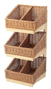 Centre Divider - 39 x 50 x 26 cm 3 Tier Shelf Unit ( baskets not included)