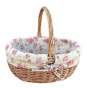 Small Deluxe Shopper with Rose Lining