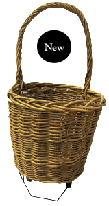 530 x 450 x 660 mm (with handle 1130mm) Wheeled Log Carrying Basket