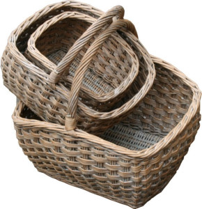 Large - 440 x 375 x 200mm (with handle 410mm) Provence Country Shopper