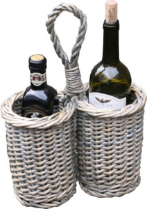 254 x 125 x 175mm (with handle 380mm) Provence 2 Bottle Holder