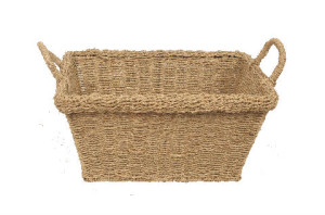 Seagrass Oblong Tote Basket