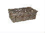 46 x 26 x 16 high Grey Rattan Rectangular Basket