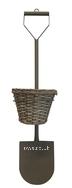Large Wall Mounted Taupe Shovel with Willow Planter