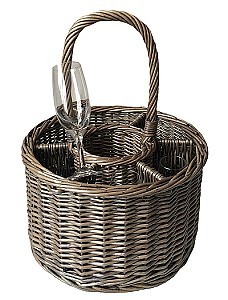 Wine bottle basket