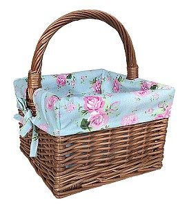 Square Shopper with Cottage Rose Lining