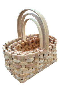 Wood weave fruit basket
