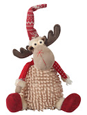Sitting Reindeer with hat/scarf