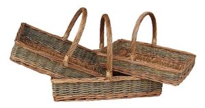 Flat Rectangular Country Trug/Sandwich Basket