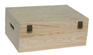 Unvarnished Wooden Box