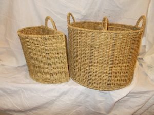 Jack Straws Baskets are offering a set of 3 round and half round seagrass baskets at a huge discount.