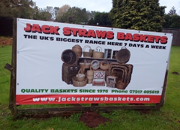The largest range of baskets in the UK at Jack Straws Baskets' store