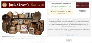 15% jack straws baskets at burghley horse trials