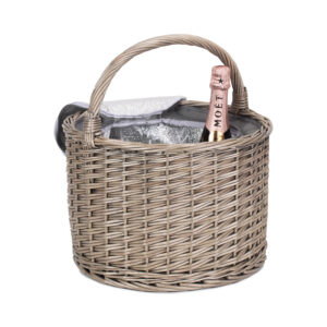 Grey Willow Round Cool Basket