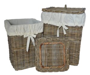 Square Laundry Basket with Lining