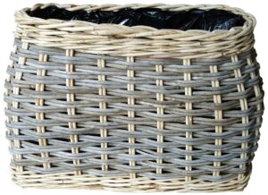 Oval Two Tone Lined Planter
