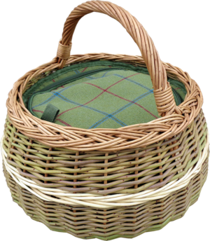 Round Shallow Shopper with Cool Bag
